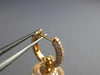 ESTATE LARGE 1.55CT DIAMOND & AAA SOUTH SEA PEARL 18K ROSE GOLD HANGING EARRINGS