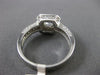 ESTATE GIA 1.42CT DIAMOND 14KT WHITE GOLD 3D HALO OCTAGON ENGAGEMENT RING #22024