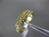 ESTATE .92CT FANCY YELLOW DIAMOND 14KT YELLOW GOLD GRADUATING TAPERED PAVE RING