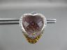 LARGE 15.01CT WHITE & FANCY YELLOW DIAMOND & QUARTZ 14KT WHITE GOLD 3D EARRINGS