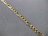 ESTATE LONG 14KT YELLOW GOLD CLASSIC FIGARO LOBSTER LOCK BRACELET #ELVINA61