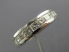 ESTATE .90CT PRINCESS CUT DIAMOND 14K WHITE GOLD CHANNEL ANNIVERSARY RING #19817