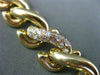 ESTATE WIDE & LONG 2.10CT DIAMOND 14KT YELLOW GOLD 3D INTERTWINING BRACELET