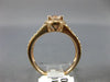 ESTATE 1.30CT DIAMOND & MORGANITE 14KT ROSE GOLD 3D OVAL HALO ENGAGEMENT RING