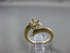 ESTATE .05CT DIAMOND 14K TWO TONE GOLD TWISTED SEMI MOUNT ENGAGEMENT RING #24606
