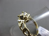 ESTATE .08CT ROUND DIAMOND 14KT YELLOW GOLD 3D MATTE HAPPY PANTHER ETOILE RING