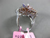 ESTATE EXTRA LARGE 3.48CT WHITE & PINK DIAMOND 18KT WHITE & ROSE GOLD HEART RING