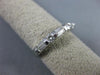 ESTATE .52CT DIAMOND 14KT WHITE GOLD 3D 5 STONE WEDDING ANNIVERSARY RING #10824