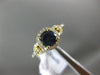 ESTATE 1.22CT DIAMOND & AAA ALEXANDRITE 14K YELLOW GOLD FILIGREE ENGAGEMENT RING
