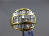 ESTATE LARGE 2.74CT MULTI SHAPE DIAMOND 18K YELLOW GOLD WEDDING ANNIVERSARY RING
