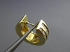ESTATE 1.0CT DIAMOND 14KT YELLOW GOLD 3D CLASSIC TWO ROW HUGGIE EARRINGS #5319