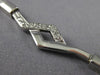 ANTIQUE 1CT DIAMOND 14K WHITE GOLD 3D CLASSIC LINK ITALIAN NECKLACE #15797