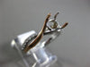 ESTATE .17CT DIAMOND 14KT WHITE & ROSE GOLD INFINITY SEMI MOUNT ENGAGEMENT RING