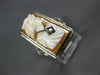 ANTIQUE LARGE .02CT DIAMOND 14KT WHITE GOLD 3D HANDCRAFTED LADY CAMEO RING