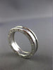 ESTATE BVLGARI 18K WHITE GOLD CLASSIC HANDCRAFTED LOVE RING 5mm SIZE 6.25 #25608