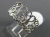 ESTATE .22CT DIAMOND 14KT WHITE GOLD 3D FILIGREE MUSICAL NOTE ETERNITY FUN RING