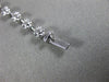 ESTATE LARGE 2.11CT DIAMOND 18KT WHITE GOLD 3D HALO LINK SQUARE TENNIS BRACELET