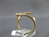 ESTATE EXTRA LARGE .12CT DIAMOND 14KT ROSE GOLD 3D V SHAPE TRIANGULAR BAR RING