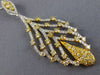 ESTATE EXTRA LARGE 1.72CT WHITE & FANCY YELLOW DIAMOND 18KT 2 TONE GOLD PENDANT