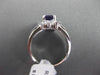 ESTATE 1.43CT DIAMOND & AAA AMETHYST 14KT WHITE GOLD EMERALD CUT CLUSTER RING