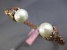 ESTATE WIDE 1.20CT DIAMOND 14KT ROSE GOLD 3D FLOWER FLEXIBLE BANGLE BRACELET