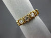 ESTATE .75CT DIAMOND 14KT YELLOW GOLD 3D CHANNEL 5 STONE ANNIVERSARY RING #1694