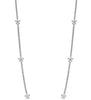 LARGE 9.28CT DIAMOND 18KT WHITE GOLD 3D ROUND & BAGUETTE MULTI FLOWER NECKLACE