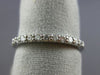 ESTATE .39CT DIAMOND 14K WHITE GOLD SHARE PRONG SEMI ETERNITY ANNIVERSARY RING