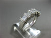 ESTATE WIDE 1.50CT DIAMOND 14KT WHITE GOLD 3D FIVE STONE ANNIVERSARY RING #1345