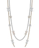 LARGE 21.34CT DIAMOND 18KT WHITE & ROSE GOLD MULTI FLOWER ETERNITY NECKLACE