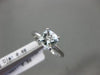 ESTATE .80CT AAA AQUAMARINE 14KT WHITE GOLD 3D SQUARE SOLITAIRE PROMISE RING