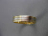 ESTATE WIDE 14KT TWO TONE GOLD MULTIPLE ROW WEDDING ANNIVERSARY RING 4mm #23597