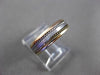 ESTATE 14KT TRI COLOR GOLD DOUBLE ROPE WEDDING ANNIVERSARY RING BAND 5mm #1528