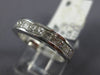 ESTATE .75CT DIAMOND 18KT WHITE GOLD 3D CLASSIC CHANNEL WEDDING ANNIVERSARY RING