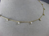 ESTATE .50CT DIAMOND 14KT YELLOW GOLD CLASSIC BY THE YARD FLOATING LOVE NECKLACE