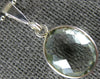 ESTATE 4.0CT AAA GREEN AMETHYST 14KT WHITE GOLD 3D OVAL CLASSIC BEZEL PENDANT
