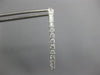 ESTATE LARGE 2.45CT DIAMOND 14KT WHITE GOLD INSIDE OUT HOOP LOVE EARRINGS #25977