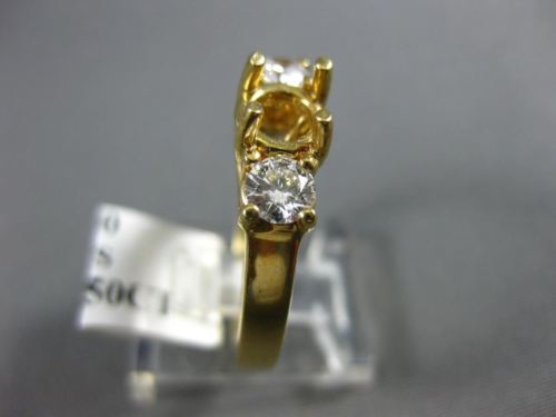 ESTATE .50CT DIAMOND 14KT YELLOW GOLD LUCIDIA SEMI MOUNT ENGAGEMENT RING #14966