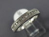 ESTATE .25CT DIAMOND 14K WHITE GOLD 3D CLASSIC MILGRAIN CHANNEL ANNIVERSARY RING