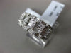 ESTATE WIDE 1.24CT BAGUETTE & ROUND DIAMOND 18KT WHITE GOLD ANNIVERSARY RING