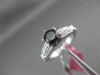 ESTATE 1.30CT WHITE & CHOCOLATE FANCY DIAMOND 18KT WHITE GOLD 3D ENGAGEMENT RING