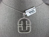 ESTATE LARGE .60CT DIAMOND 18KT WHITE GOLD 3D FLEXIBLE HOUSE PENDANT