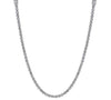 LARGE 11.49CT ROUND & BAGUETTE DIAMOND 18K WHITE GOLD 2 STRAND ETERNITY NECKLACE