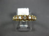ESTATE .42CT DIAMOND 14KT YELLOW GOLD 7 STONE FILIGREE ANNIVERSARY RING #2771