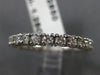 ESTATE 1.25CT ROUND CUT DIAMOND 14KT WHITE GOLD ETERNITY ANNIVERSARY RING #18586