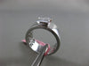 ESTATE WIDE .32CT PRINCESS DIAMOND 18K WHITE GOLD INVISIBLE FRIENDSHIP LOVE RING