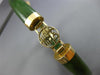 ESTATE WIDE AAA JADE 14KT YELLOW GOLD 3D HANDCRAFTED CHINESE CHARACTER BRACELET
