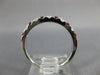 ESTATE .60CT DIAMOND & AAA RUBY 18KT WHITE GOLD SEMI ETERNITY ANNIVERSARY RING