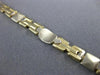 ESTATE 14KT WHITE & YELLOW GOLD 3D OVAL & SQUARE LINK LOVE BRACELET #23327