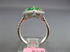 LARGE 1.63CT DIAMOND & AAA EMERALD 18K TWO TONE GOLD PEAR SHAPE CRISS CROSS RING